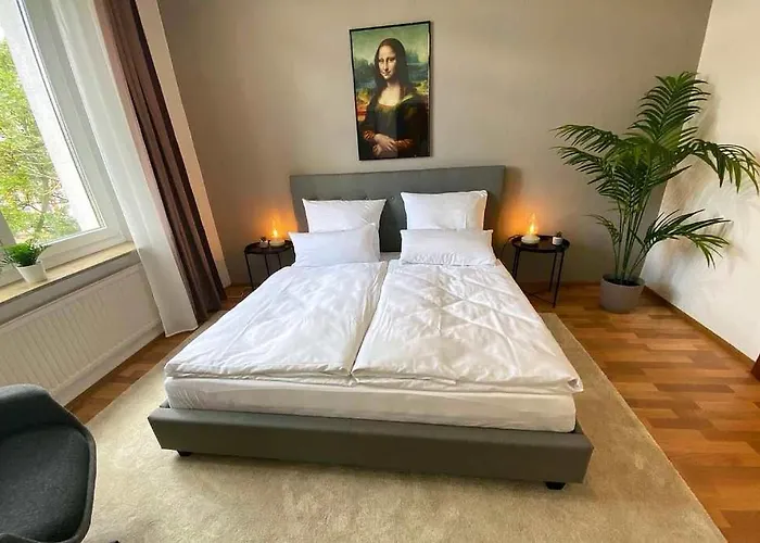 Modernes Nahe Messe Und Arena Duesseldorf 公寓